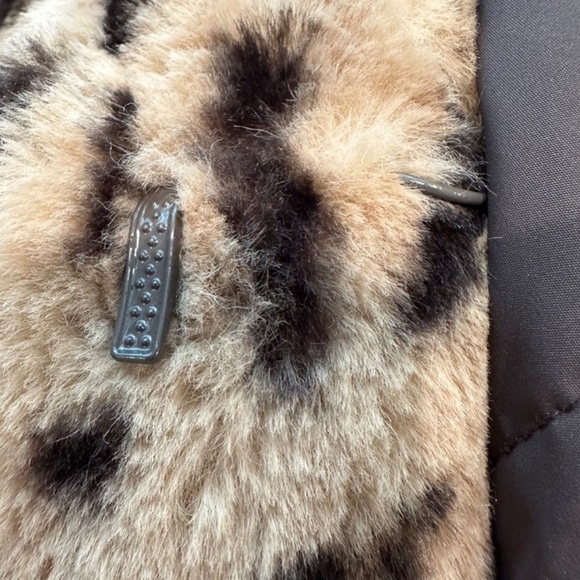 Dennis by Dennis Basso Faux Fur Reversible Coat Leopard Print with Hood - sz 3X - Picture 3 of 7